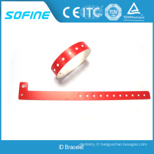 Hot Sale L Style Matériel plastique Bracelet d'étiquette médicale jetable